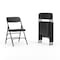 Flash Furniture Black Vinyl Folding Chair, PK4 4-HA-MC309AV-BK-GG - alternate 1